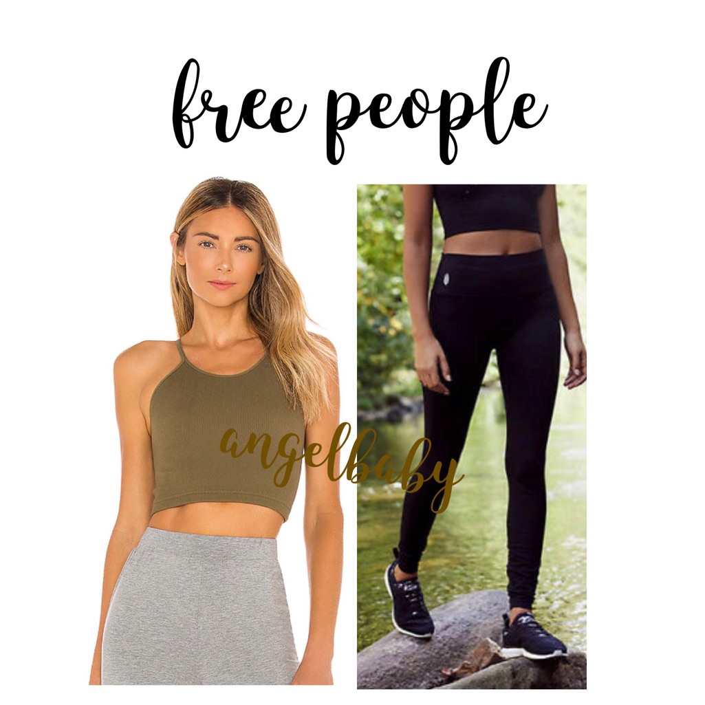Free People Contour Leggings And Happiness Runs Crop!